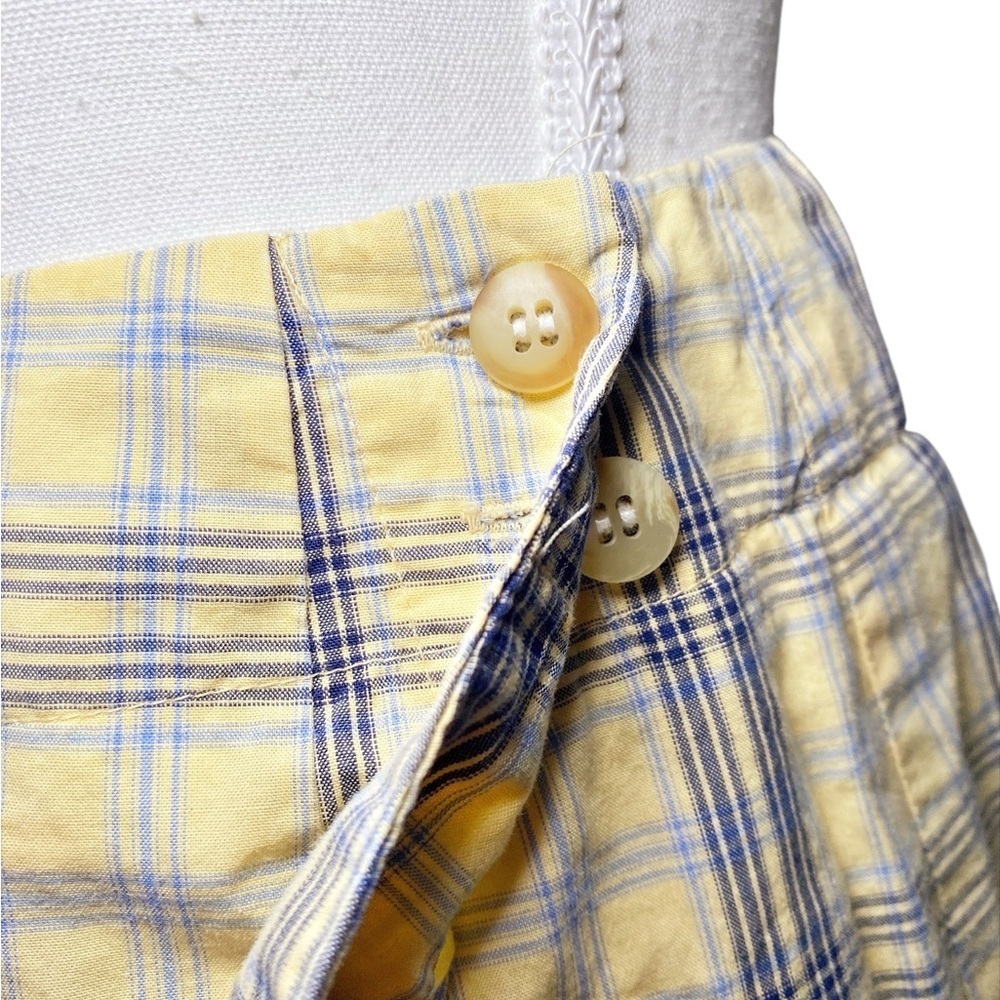 Charter Club Yellow and Black Plaid Pencil Wrap Skirt - Picture 5 of 13